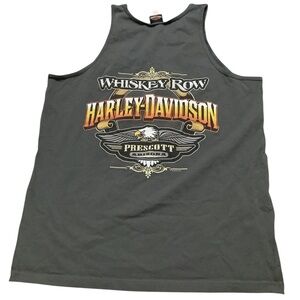 Harley-Davidson Charcoal Tank Top with Bold Graphics
